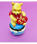Winnie The Pooh Valentines Be mine vintage top to Trinket Box TOP ONLY 2... - £16.15 GBP