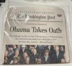 Washington Post Inauguration Edition Obama Takes Oath January 20, 2009 Newspaper - £26.43 GBP