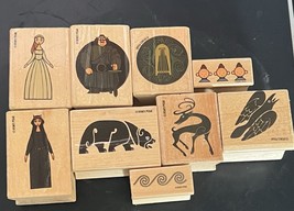 Disney Pixar&#39;s Brave Movie Rubber Stamp Set - Set of 9 Stamps - $12.48 CAD