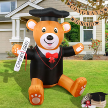 Graduation Inflatable Teddy Bear Outdoor Decorations, 4Ft Class of 2024 Graduati - £39.26 GBP