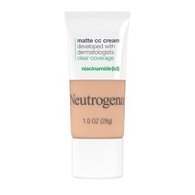Neutrogena Clear Coverage Flawless Matte CC Cream, Warm Peach, 1 oz.. - £23.73 GBP
