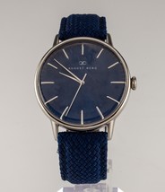 August Berg Acciaio Inox Uomo Blu Orologio W/Originale Panno Fascia 1024... - $148.49