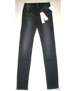 New Girls Designer Hudson Skinny Jeans 14 Gray Faded Black Graphite NWT ... - £53.71 GBP
