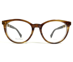 Max Mara Eyeglasses Frames MM 1307 SX7 Brown Horn Matte Gold Round 51-18-140 - £54.52 GBP