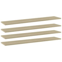  Shelf Set of 4 Sonoma Oak Engineered wood 39.4x7.9x0.6 in - $1,457.10 MXN