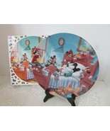 DISNEY COLLECTOR PLATE MICKEY MOUSE THROUGH THE YEARS 8.5&quot; BOXED - £11.64 GBP