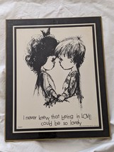 1970 Moppets Never Knew Being Love Be So Lovley Black Fran Mar Wall Plaque - £18.18 GBP