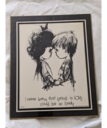 1970 Moppets Never Knew Being Love Be So Lovley Black Fran Mar Wall Plaque - $430.38 MXN