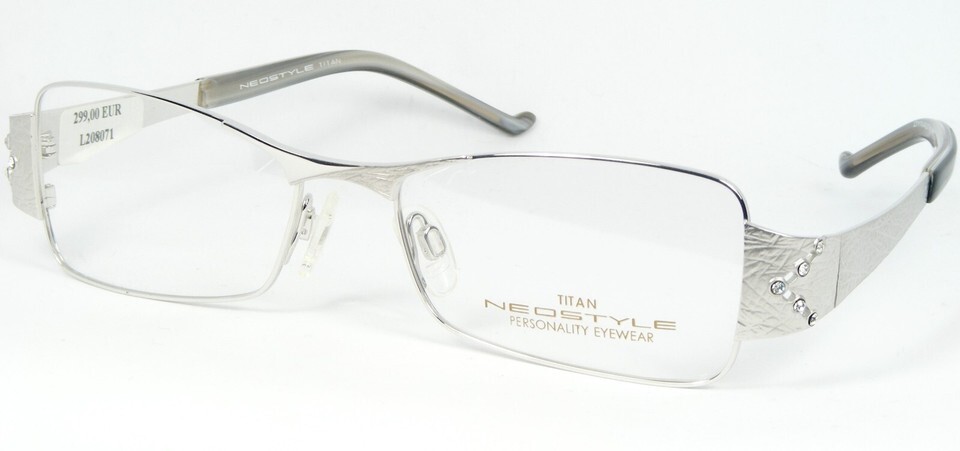 NEOSTYLE TITAN Dynasty 799 480 SILVER EYEGLASSES GLASSES W/ Stones 54-17... - $194.79