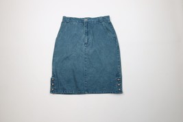 Vintage 90s Calvin Klein Womens 12 Faded Stonewash Pigment Dye Denim Jea... - $29.65