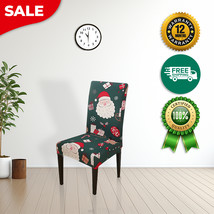 Anyhouz Chair Cover Green Big Santa Head Design with Anti-Dirt and Elastic  - $326.19 MXN
