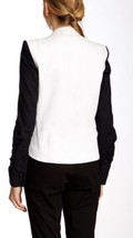 Helmut Lang Women&#39;s Jacket Ruched Sleeve Tide Cotton Black White Size 0 NWT  - £99.76 GBP