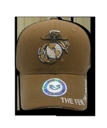 MARINE CORPS THE FEW THE PROUD BEIGE EGA LOGO MILITARY HAT CAP - £26.71 GBP