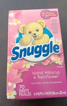 SNUGGLE Island Hibiscus &amp; Rainflower  70 Ct Dryer Sheets (K76) - $13.09