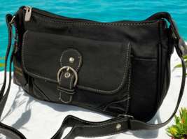 Black Women Vintage Leather Messenger Cross Body Bag Handbag Purse Hobo ... - $29.99