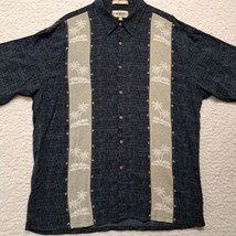 Campia Moda Hawaiian Tropical Button Up Shirt 100% Rayon Men&#39;s Size X-LARGE - $9.75