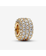  14k Gold-plated Sparkling Pavé Triple-row Charm  762820C01 - $26.75 CAD