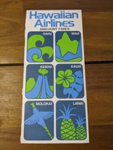 *INCOMPLETE* Hawaiian Airlines Discount Fares Brochure Flyer Sheet  - £7.73 GBP