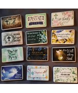 Vintage Religious Fridge Magnet Lot Of 12 Jesus God Prayer - $19.79
