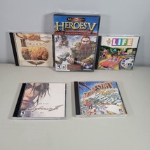 PC Video Game Lot Ski Resort, Life, Heroes of Might, Syberia, Total Annihilation - £8.57 GBP