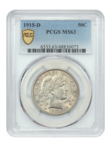 1915-D 50C PCGS MS63 - $1,018.50