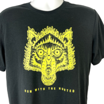 Nike Run With The Hunted Flaming Wolf M Dri-Fit T-Shirt Medium Mens 2015 - £25.41 GBP