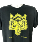 Nike Run With The Hunted Flaming Wolf M Dri-Fit T-Shirt Medium Mens 2015 - £25.33 GBP
