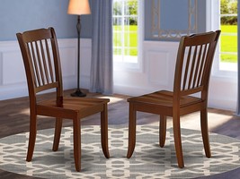 Dining Vertical Slatted Chairs With Mahogany Finish From East West, Set ... - $3,302.19 MXN