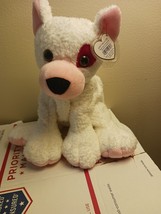 Ty Beanie Buddies Cupid the Valentine&#39;s Day White and Pink dog - $29.95