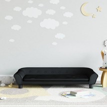 vidaXL Kids Sofa Black 39.4x19.7x10.2&quot; Velvet - $167.66