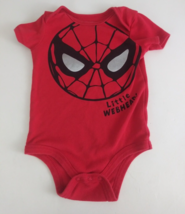 Marvel Spider-Man Little Webhead! Red One Piece Bodysuit Size Infant 18 ... - $5.93