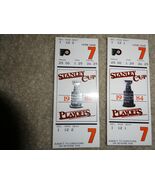 Lot of 2 Vintage 1984 Philadelphia Flyers Playoffs Game 7 Ticket Stubs - $20.79