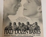 1999 Half Dozen Babies Print Ad Tv Guide Melissa Reeves Scott Reeves  TPA21 - $5.93