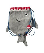 Target Shark Drawstring Backpack Gym Bag – Fish & Bobber Hanging Accent, Very Go