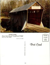 North Carolina(NC) Asheboro Randolph County Covered Bridge Vintage Postcard - £7.39 GBP