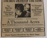 A Thousand Acres Vintage Movie Print Ad Michelle Pfiefer  Jessica Lange ... - $5.93