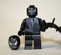 Building Block Spider Man Venom Symbiote Suit Hybrid Minifigure Custom  - £5.50 GBP