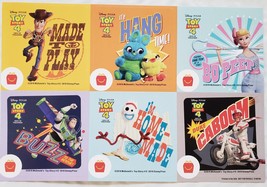 Lot of 6 Sticker Sheets of 6 2019 McDonald&#39;s Toy Story 4 Disney/Pixar stickers - £3.95 GBP