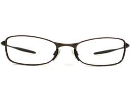 Vintage Oakley Eyeglasses Frames O6 11-818 Toast Brown Matte Rectangle 51-19-131 - £55.88 GBP