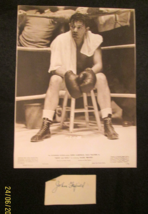 JOHN GARFIELD:ACTOR : (BODY AND SOUL) ORIG,AUTOGRAPH &amp; PHOTO (CLASSIC) - $494.99