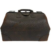 Antique Cowhide Doctor Satchel Bag Victorian Extra Large Elephant Suitca... - $7,170.98 MXN