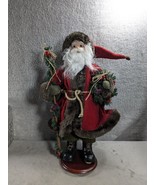 17.5” Santa Claus Figure Doll Christmas Decoration - $27.98