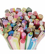 Fujiyuan 20 PCS Mixed Cake Fimo Polymer Clay Cane Rod Nail Decorations S... - €3,87 EUR