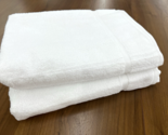 2 Hilton Sobel Westex Hotel Luxury Jumbo Bath Towels 100% Cotton White 2... - $31.67