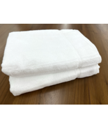2 Hilton Sobel Westex Hotel Luxury Jumbo Bath Towels 100% Cotton White 2... - $31.67