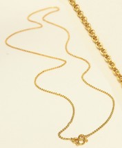 22k 22kt gold double rolo link necklace hand made from Thailand 18&quot; #40 - £349.89 GBP