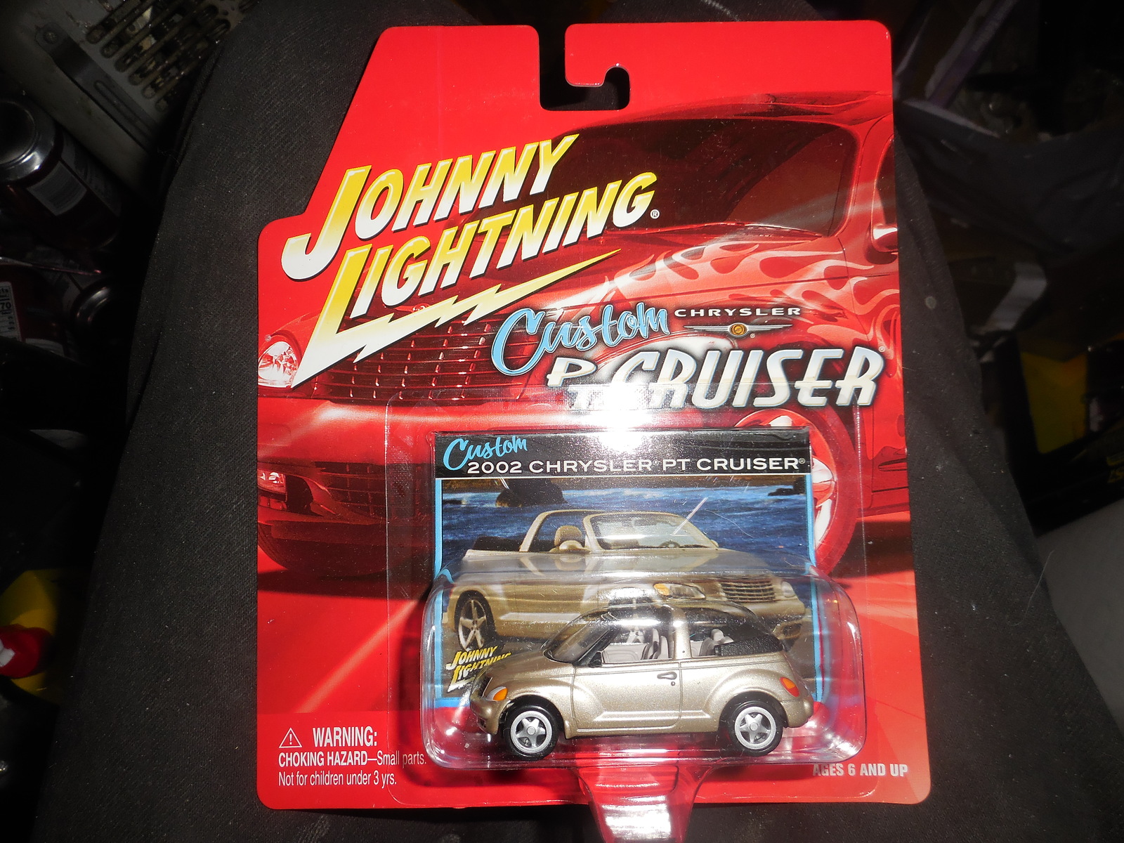 2002 Johnny Lightning J Custom PT Cruiser "SILVER" Mint Car On Sealed Card - $3.00