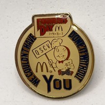 McDonald’s 1987 Founder’s Day Fast Food Restaurant M Enamel Lapel Hat Pin - £4.68 GBP