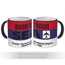 USA Seattle-Tacoma Airport Washington SEA : Gift Mug Travel Airline Pilot - £12.25 GBP