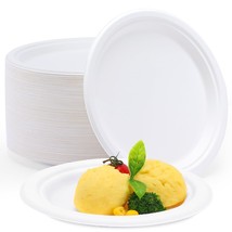 125 Pack Paper Plates, 6 Inch Dessert Plates Small Paper Plates Natural, Heavydu - £19.28 GBP